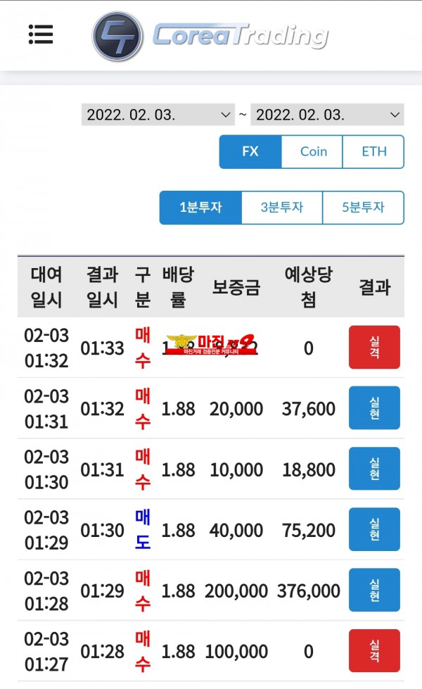 2월3일 꽃다발점 수익