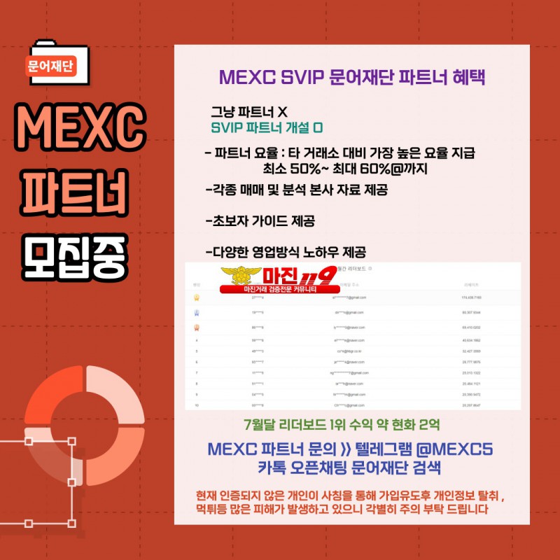 ☀️☀️☀️100%합법 MEXC / SVIP파트너 / 모집중 / 투잡 / 재택☀️☀️☀️