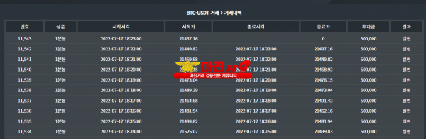 2022-07-17 케이옵션 플렉스점  가족방 리딩 10연승 수익인증