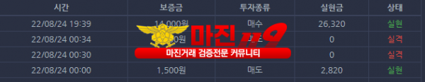 실현점 수익인증