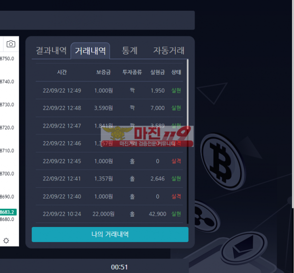 9/22 창성 777점 수익인증!