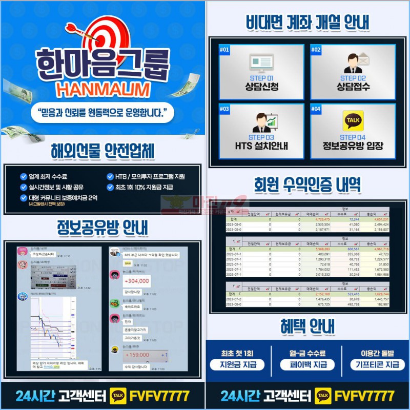 ○ ○ 해외선물 - 한마음그룹 - 마진119보증업체 ○ ○