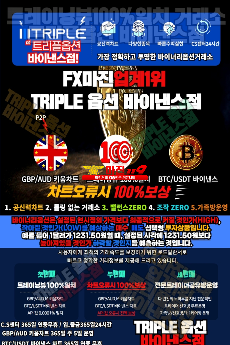 ✅ FX마진거래 트리플옵션 조작없는 거래소 이제 믿고 투자하세요.✅