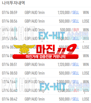 FX히트삼성점 GBP/AUD FX마진거래 수익인증