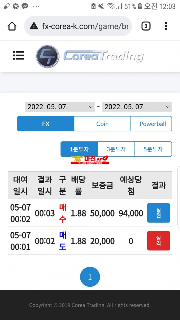 코리아통일지사수익인증