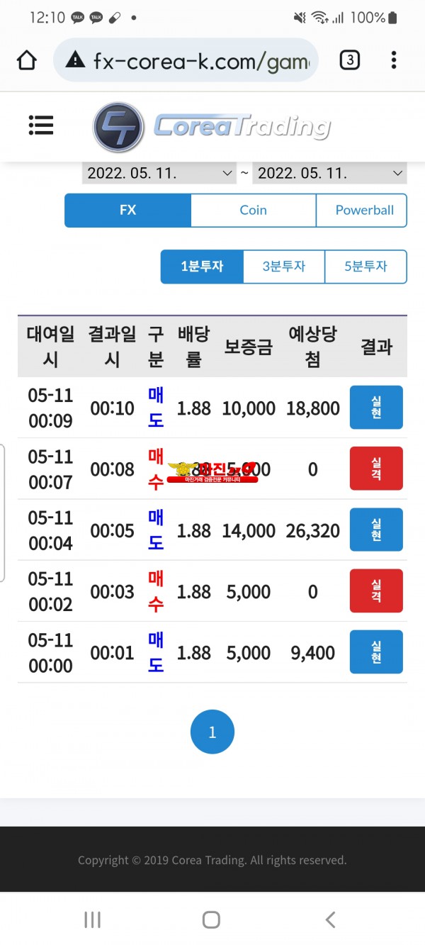 코리아통일지사수익인증