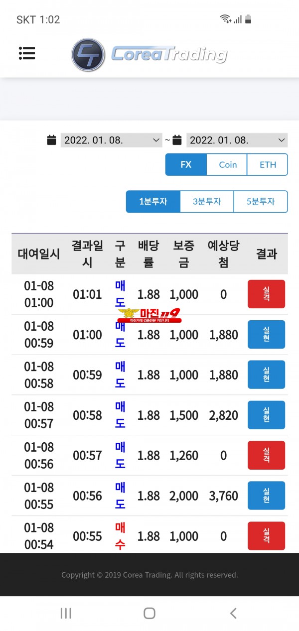 코리아신뢰점 수익인증