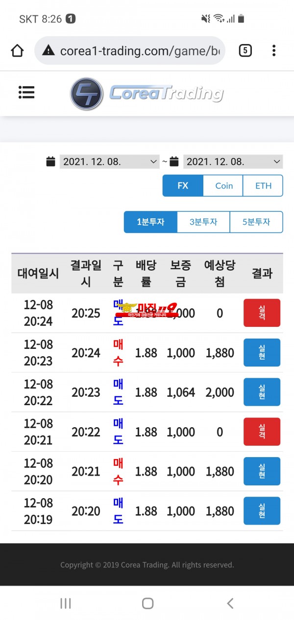 코리아신뢰점 수익인증