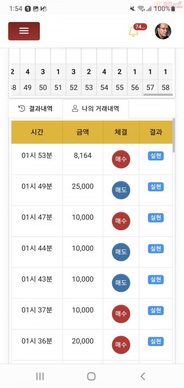 하이트레이딩 일등점 7연승인증