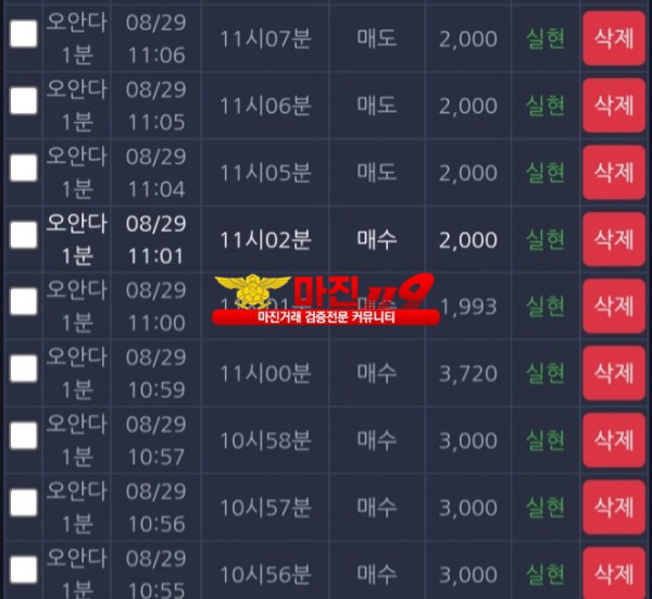 창성 777점 수익인증