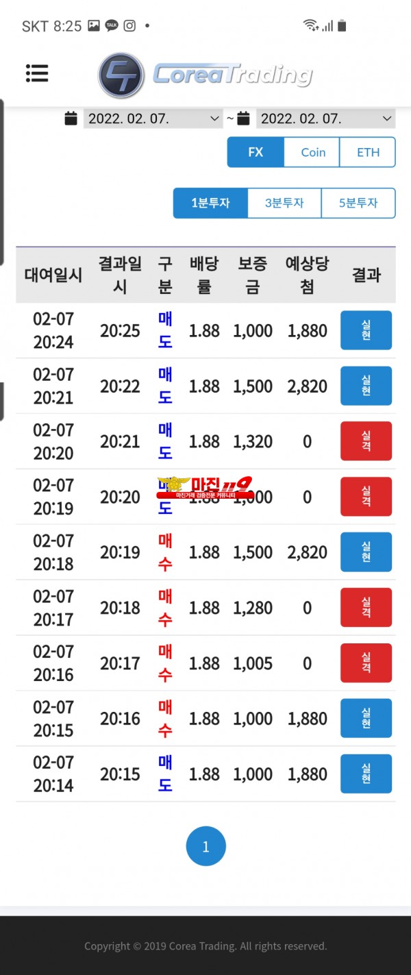 코리아신뢰점 수익인증