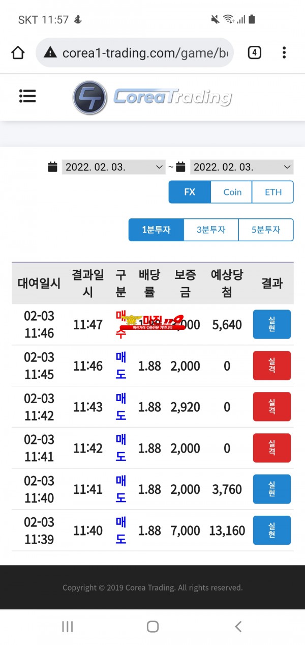 코리아신뢰점 수익인증