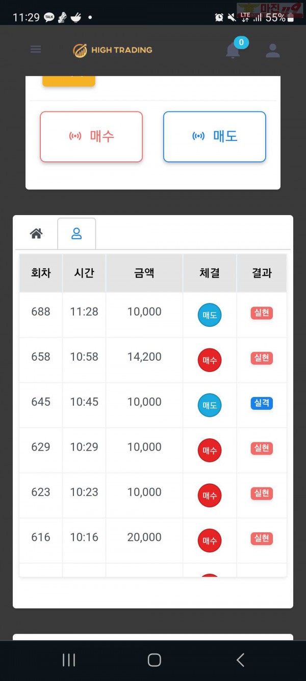 하이 국대점 수익인증