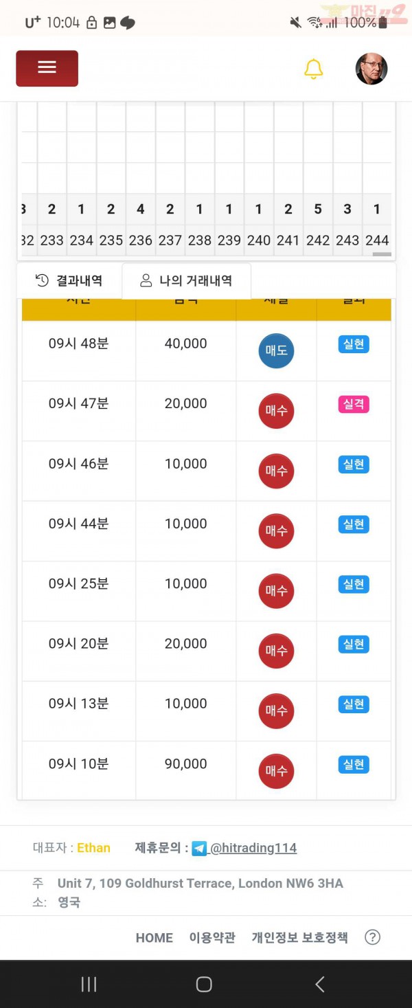 하이트레이딩 국대점 수익인증