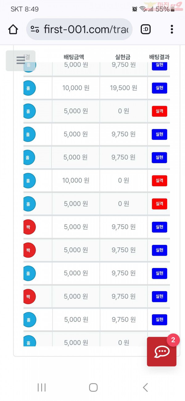 퍼스트 신뢰점 수익인증