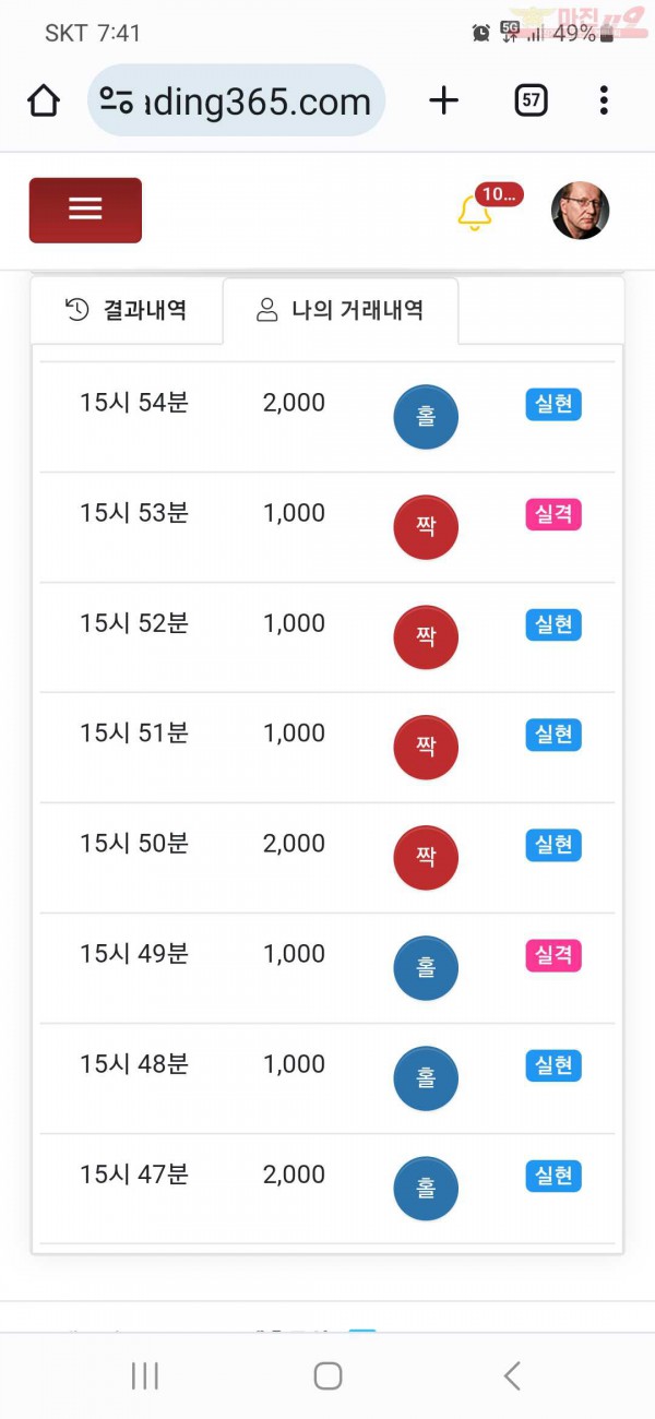 하이트레이딩 국대점 수익인증