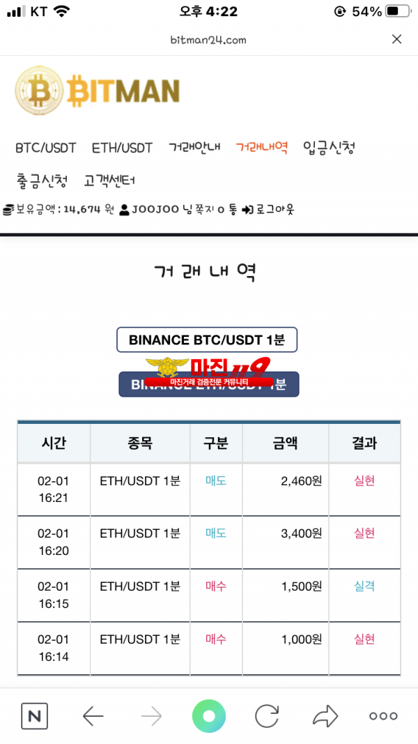 비트맨 다이아몬드점 수익인증