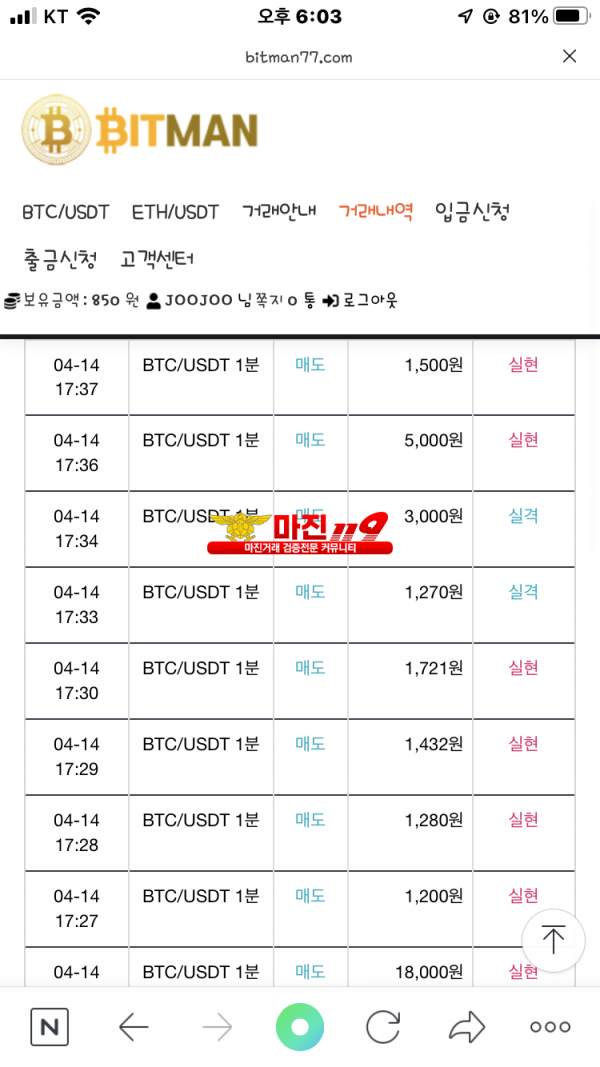 다이아몬드점 수익인증