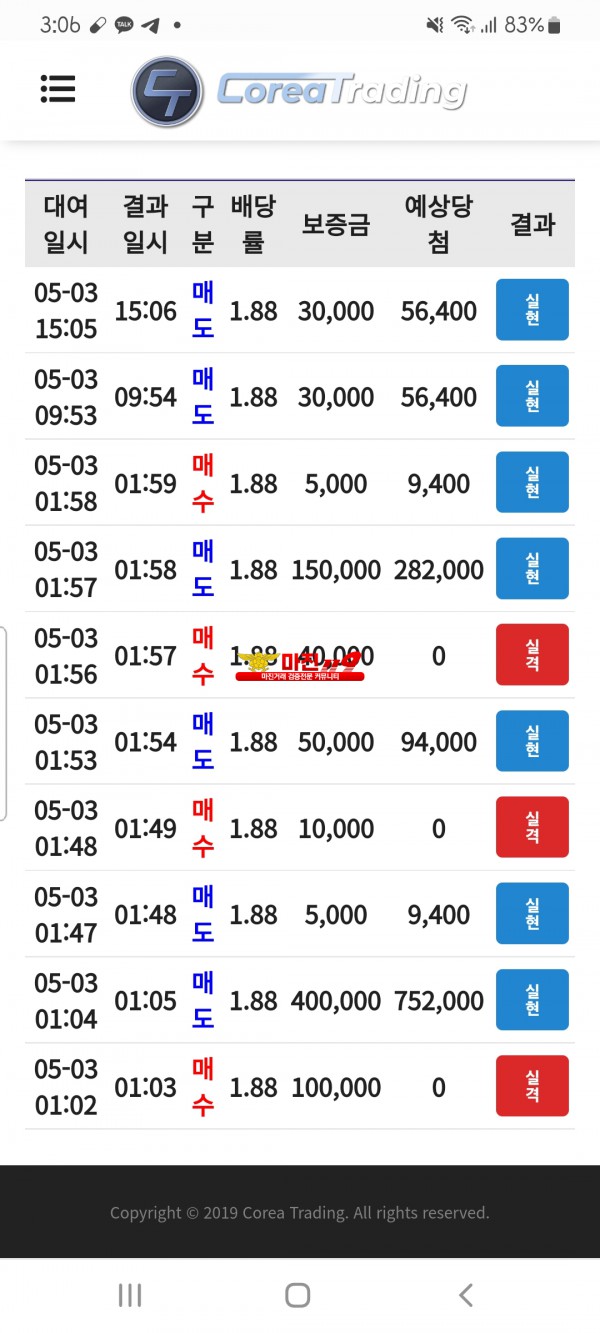 코리아통일지사수익인증