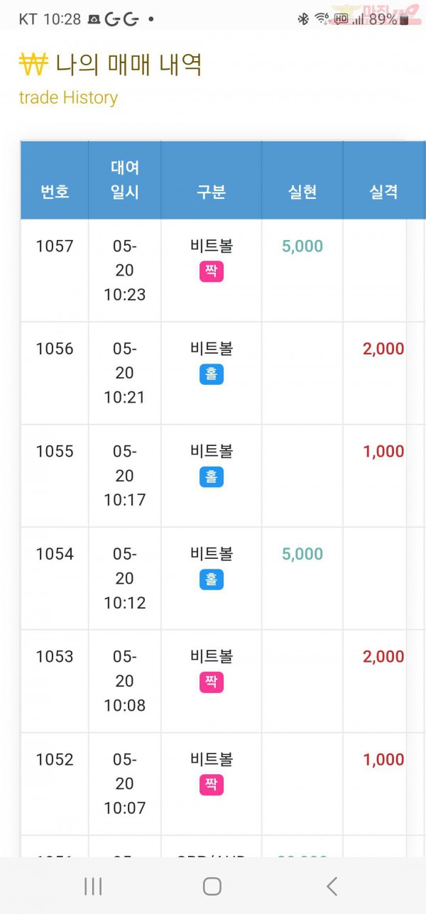 수익인증 페이백점