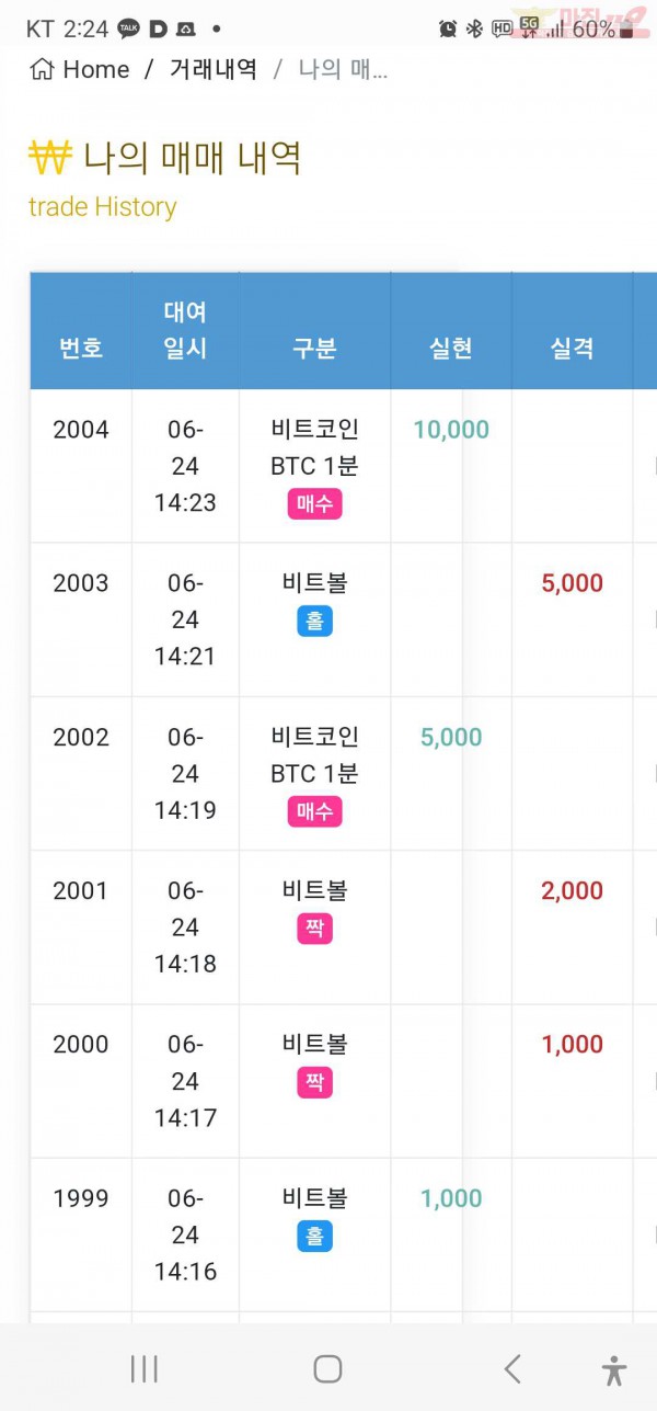 수익인증 페이백점