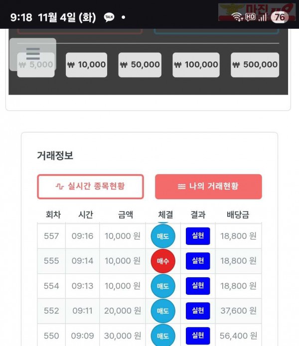 퍼스트트레이딩 신뢰점 11/4화 5연승인증
