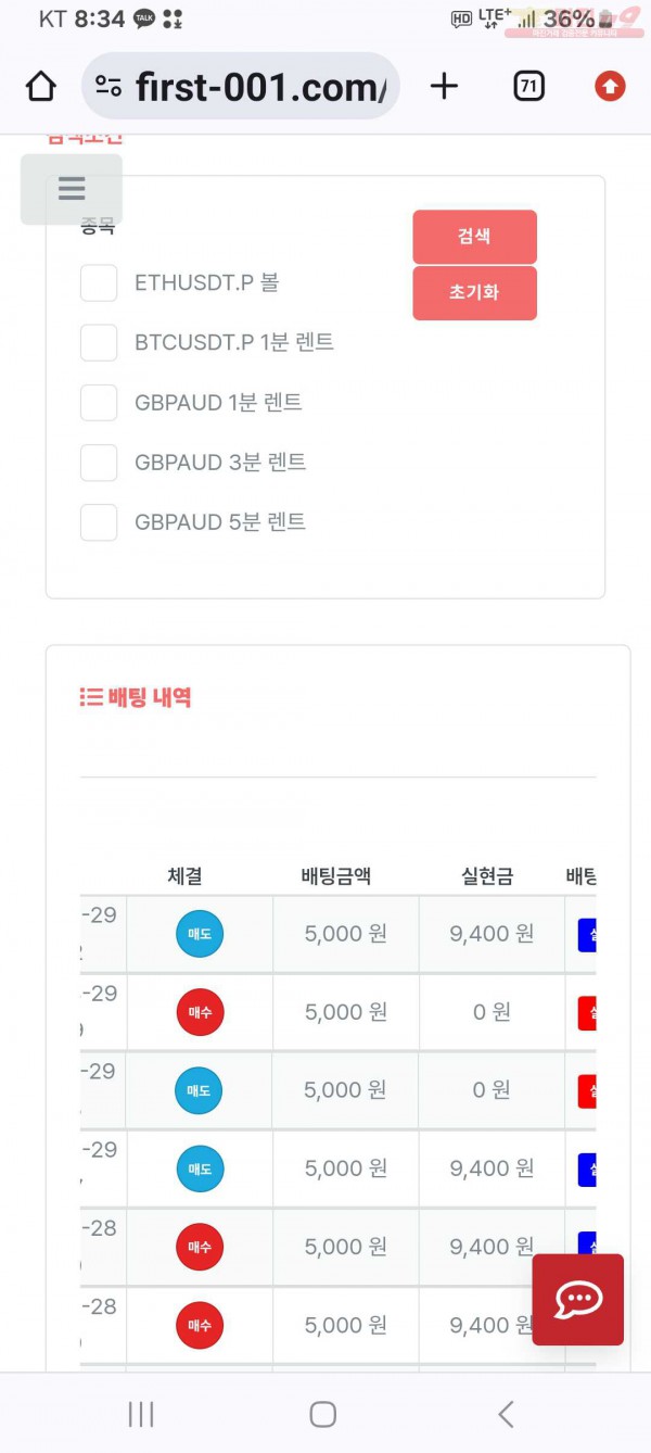 퍼스트 믿음점수익인증