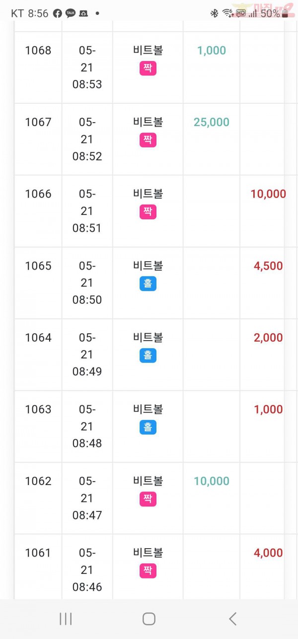 수익인증 페이백점