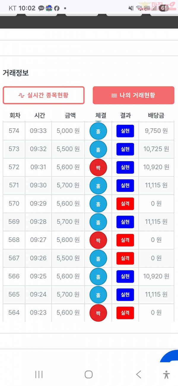 수익인증 페이백점