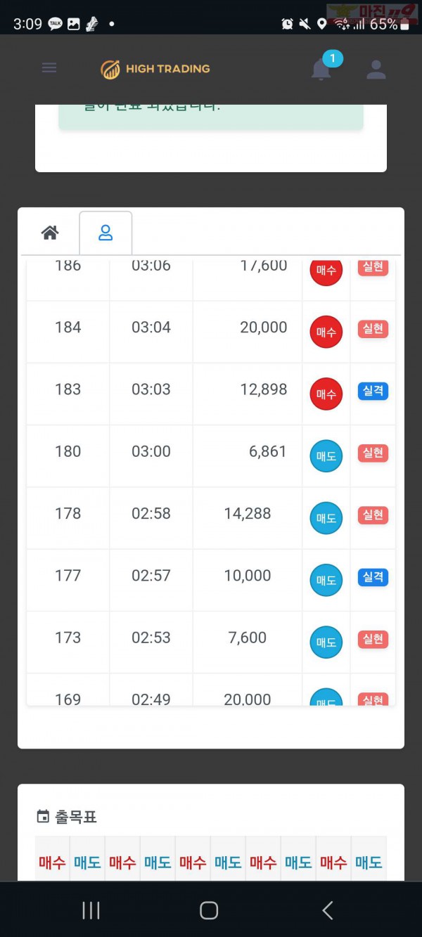 하이 국대점 수익인증