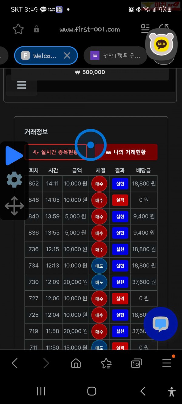 신뢰점 수익인증