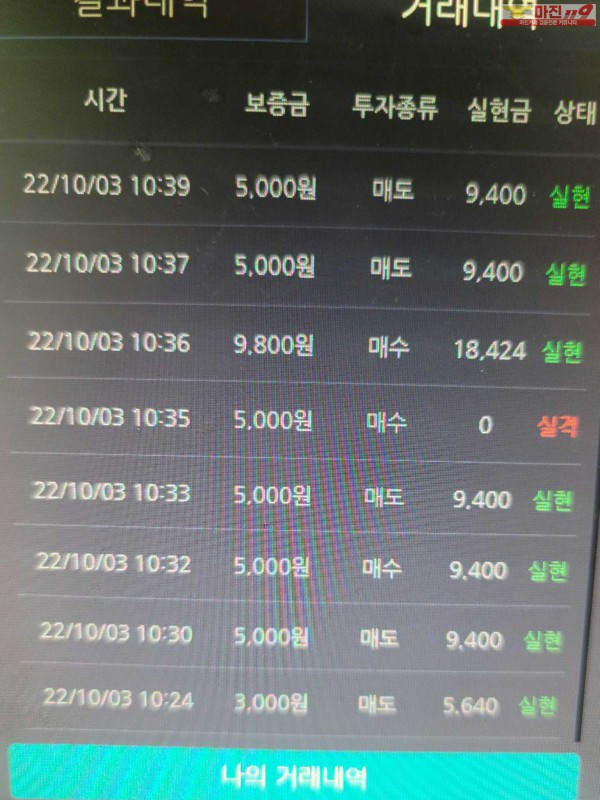 창성 777점 수익인증