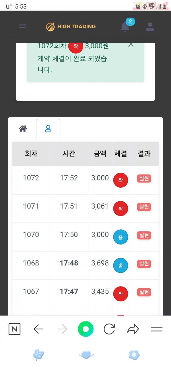 하이트레이딩 페이백점