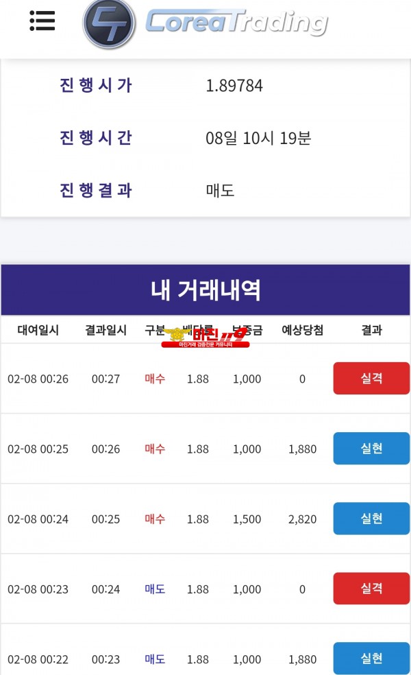 코리아 신뢰지사 자기전수익입니당