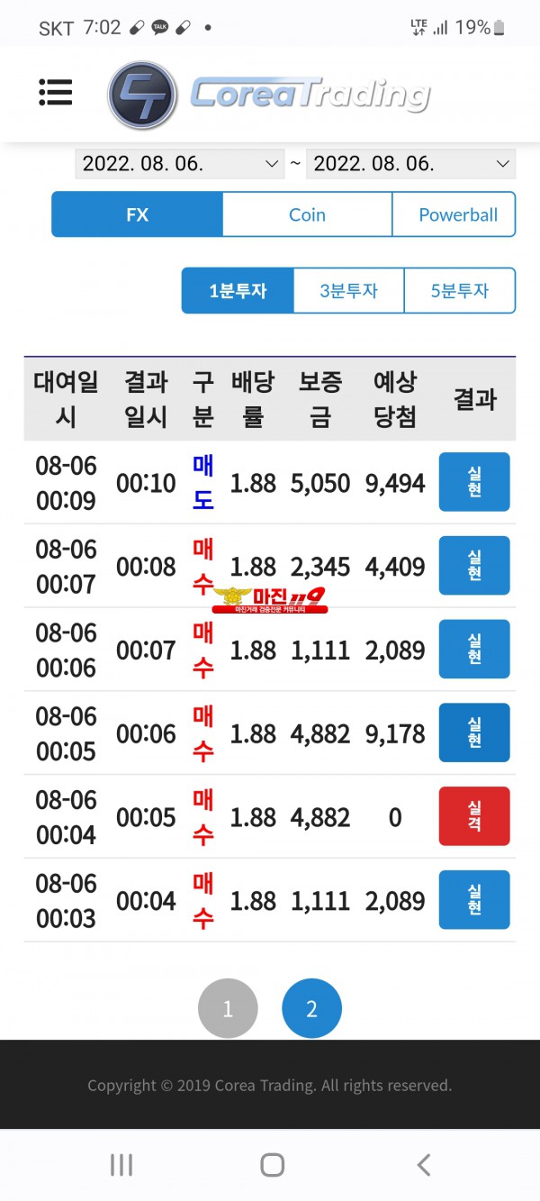 신뢰지사 수익