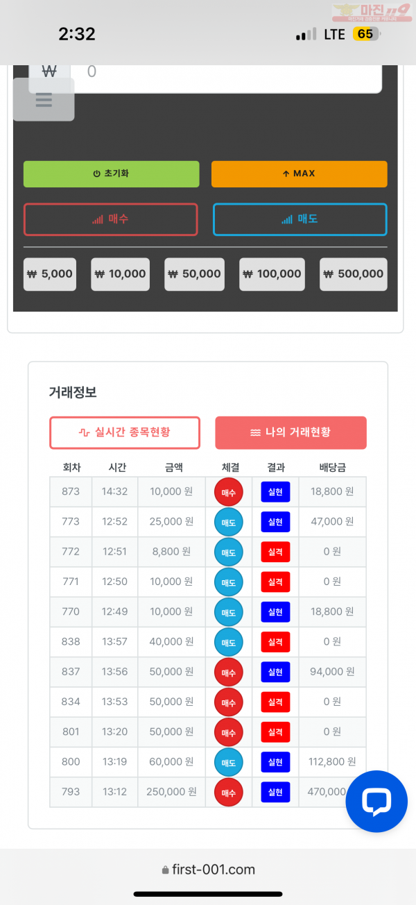 한국점 수익인증