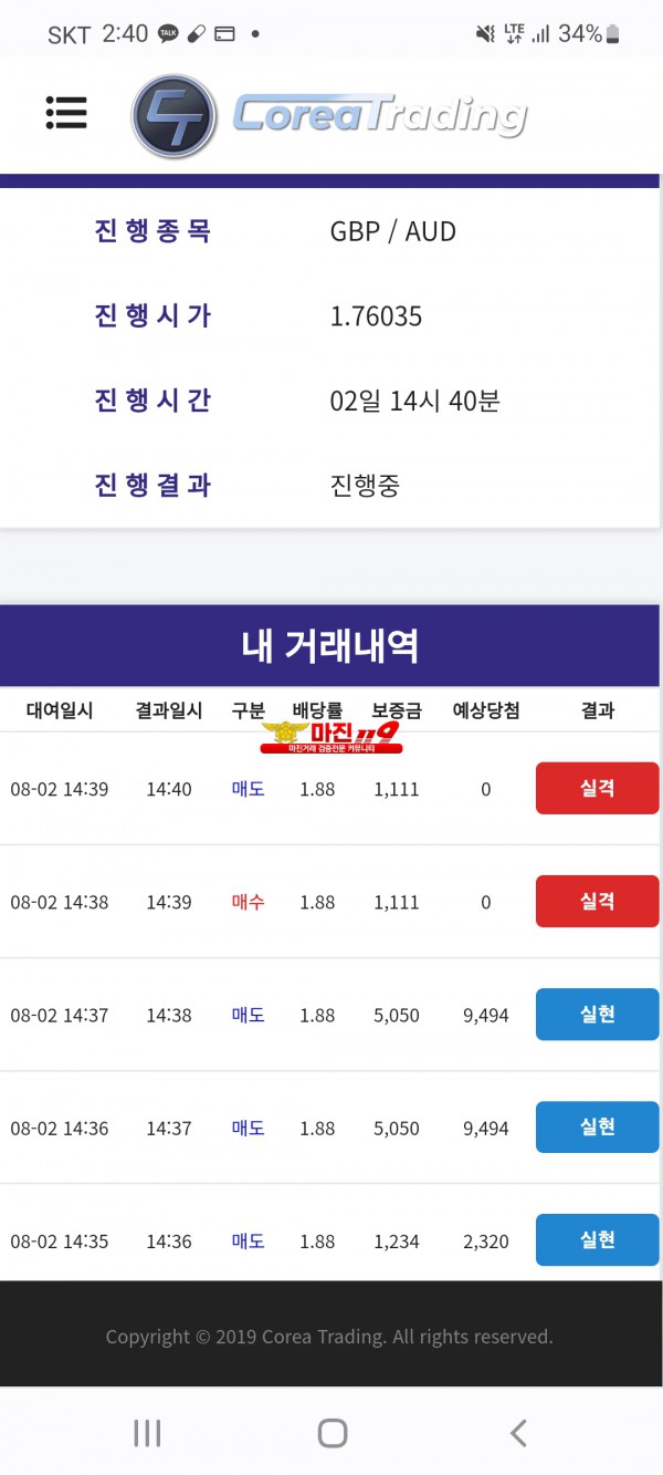 신뢰지사 수익