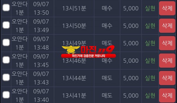 창성 실현점 수익인증