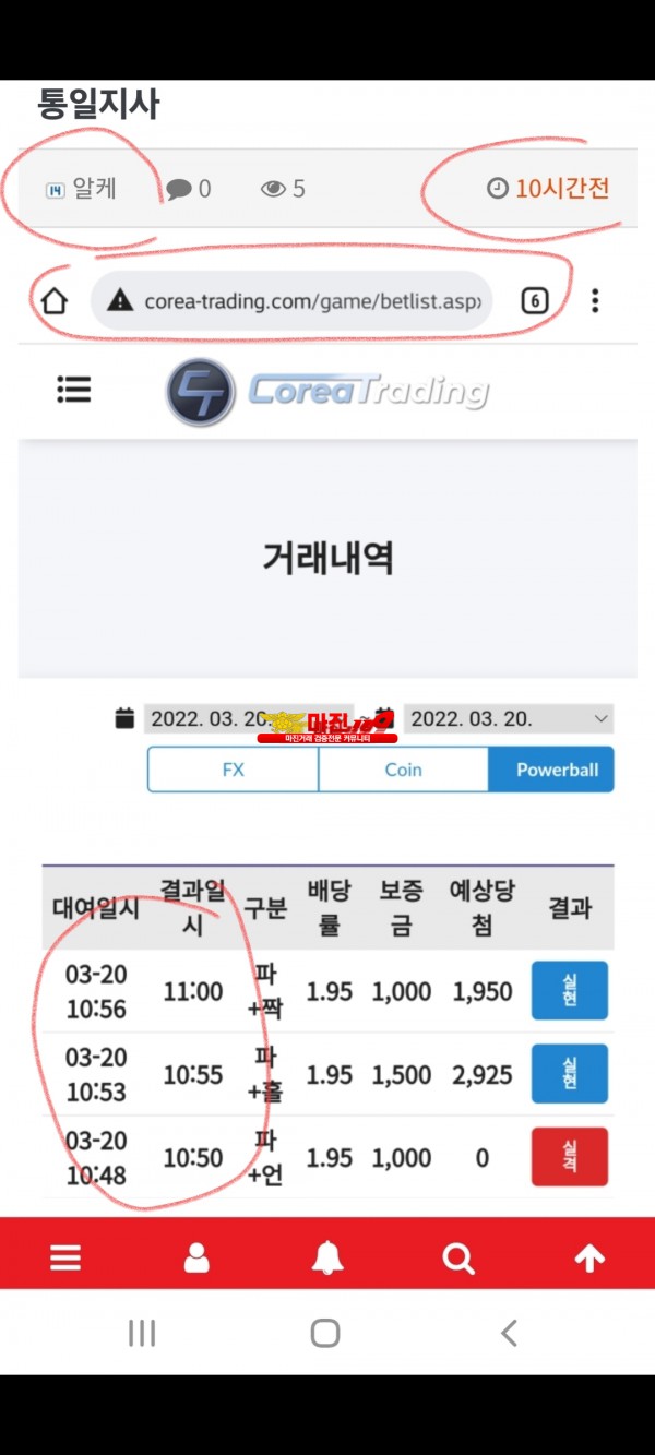 털털이 알케 동일인간