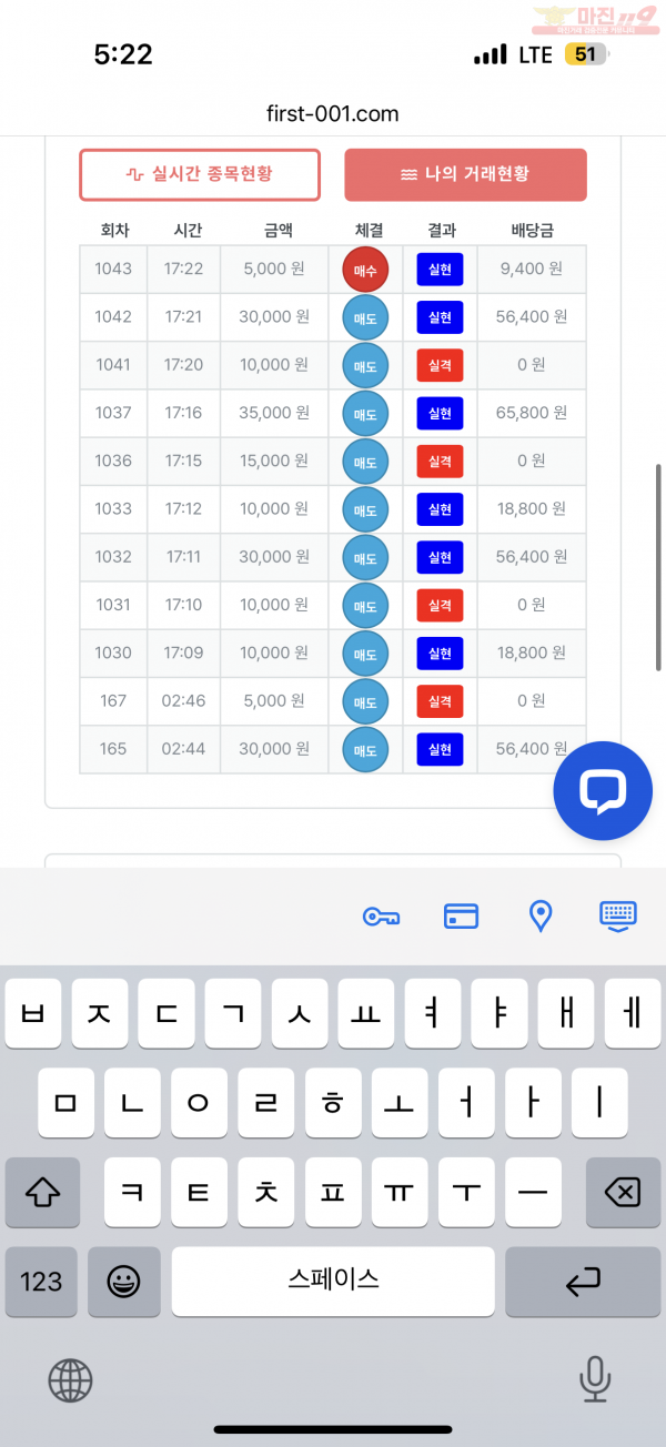 한국점 수익인증