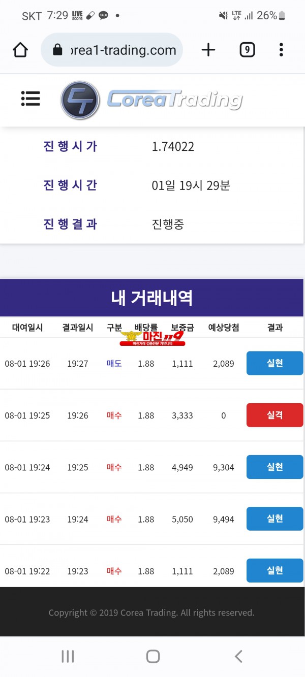 신뢰지사수익