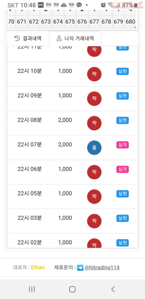 하이트레이딩  국대점 수익인증