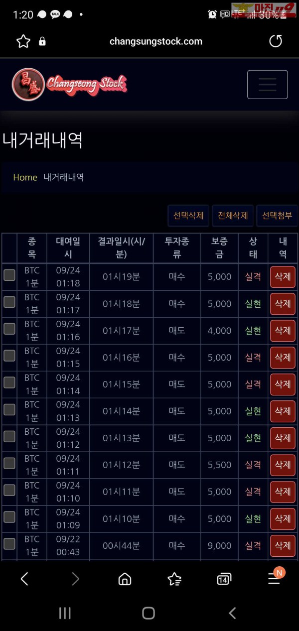 창성777점 수익인증입니다.