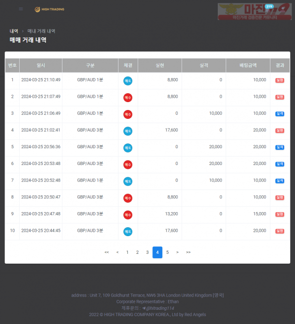 하이트레이딩 태명점 수익인증