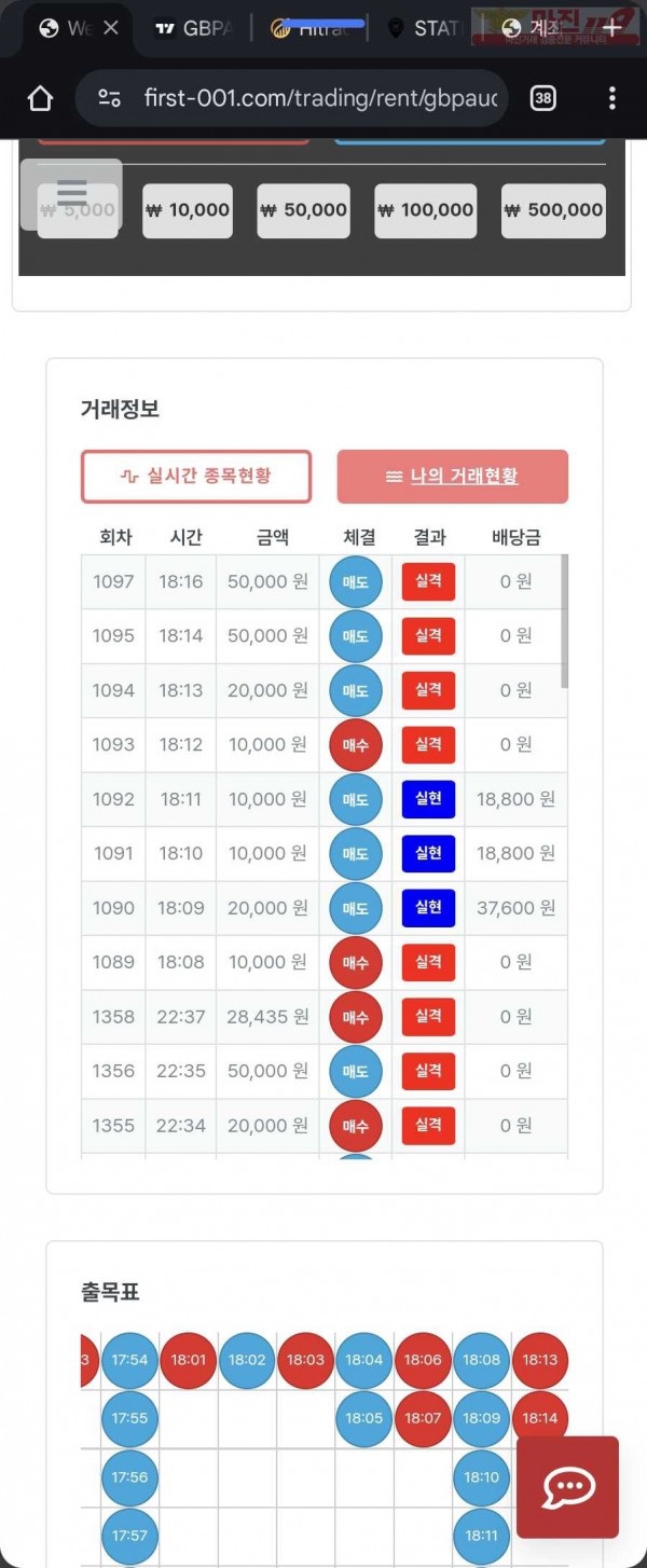 퍼스트 한국점 수익인증