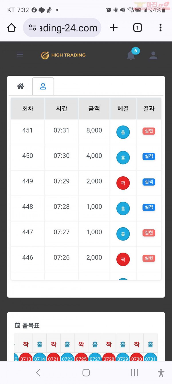 수익인증 페이백점
