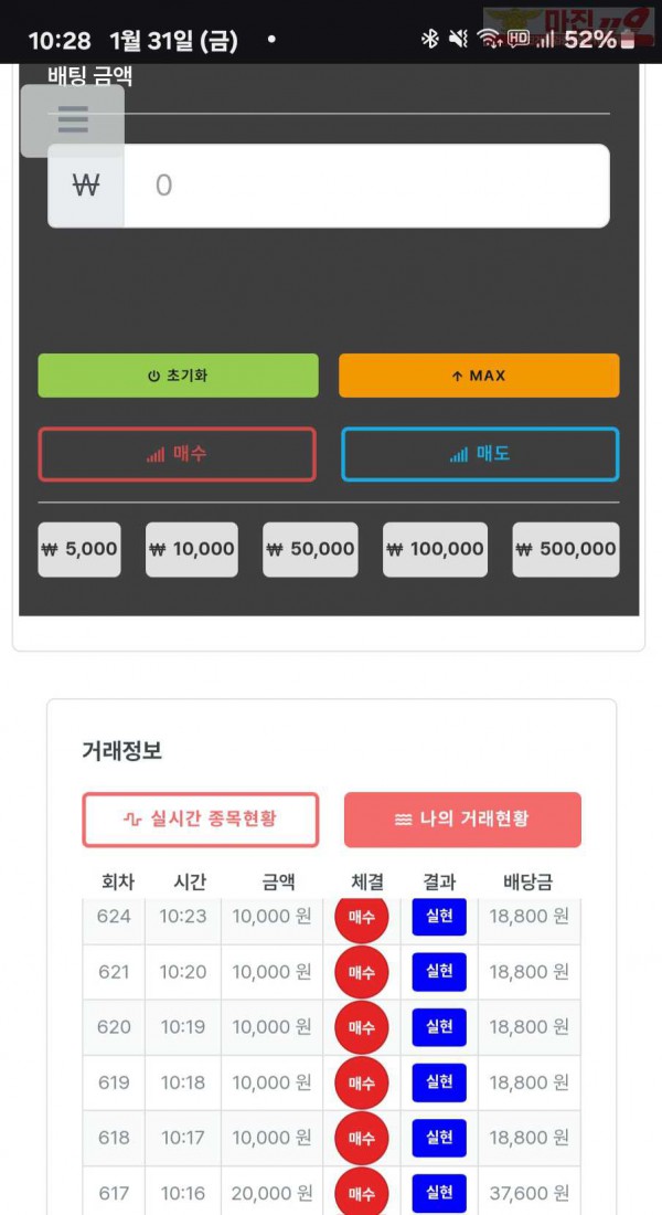 퍼스트트레이딩 신뢰점 1/31금 6연승인증