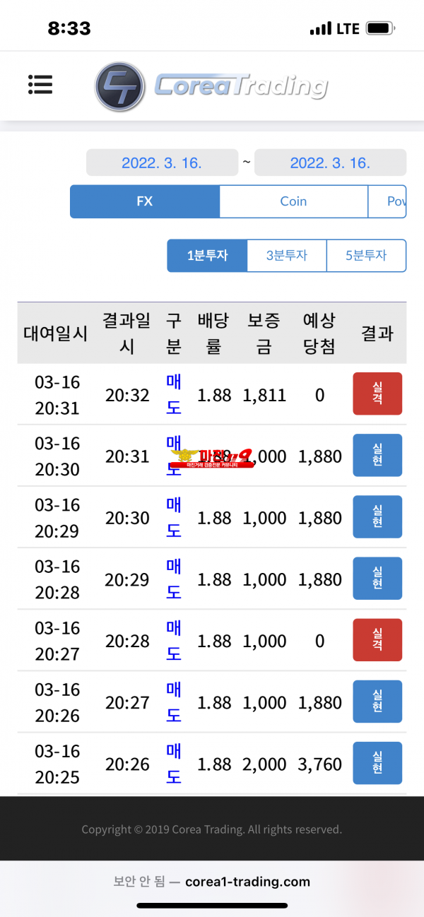 코리아신뢰점 수익인증