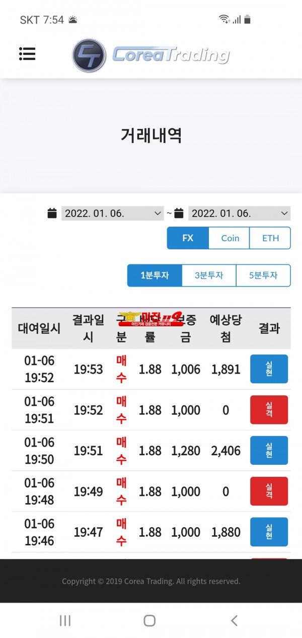 코리아신뢰점 수익인증