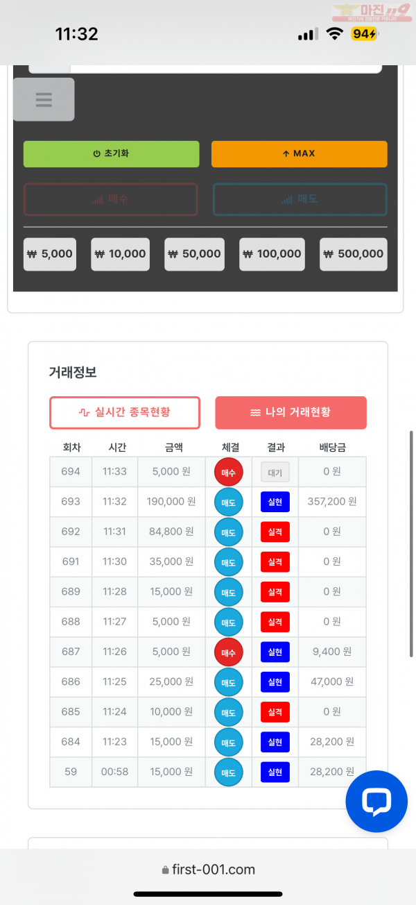 한국점 수익인증